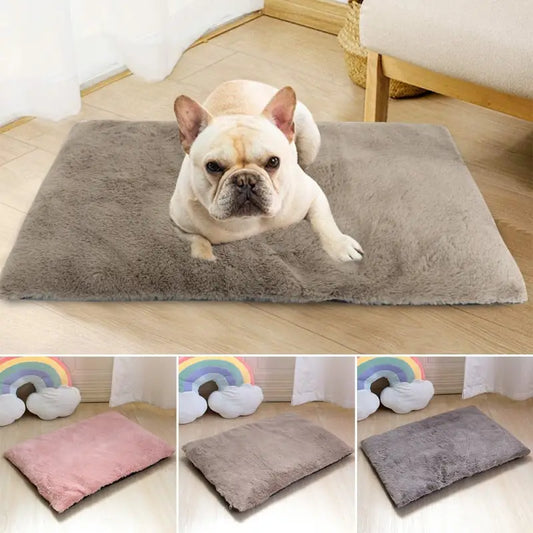 Lit pour chien avec oreiller arc-en-ciel pour un confort et une chaleur optimaux - couchage chaud, confort optimal, housse amovible
